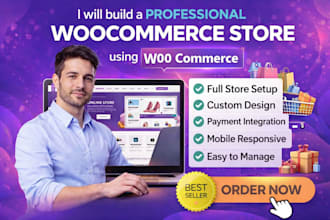 create a professional woocommerce store with payment gateway