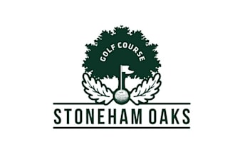 design awesome oaks golf course club logo
