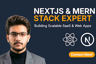 build a professional nextjs and mern stack web application