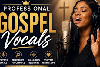 record powerful professional gospel and worship vocals