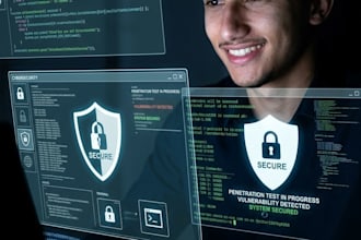 penetration testing , ethical hacking for websites and apps