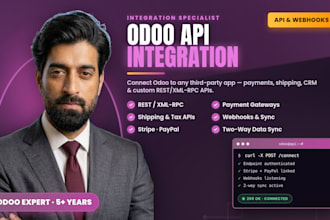 do odoo api integration with third party apps, payments and rest webhooks