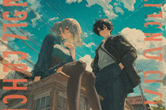 design anime art illustration anime album cover