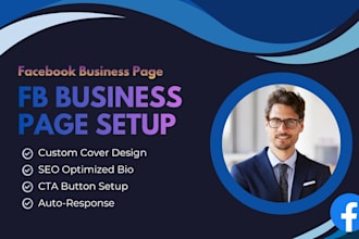 design a complete facebook business page with logo and branding