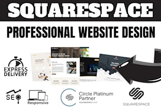 create a professional squarespace website, redesign or clone squarespace website