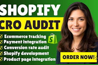 increase the conversions rate optimization audit of your ecommerce on shopify