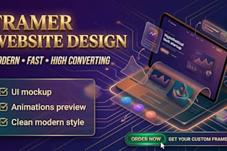 design framer website, framer landing page, figma to framer website design