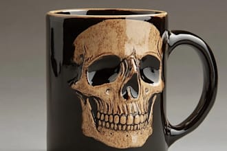 create a custom coffee mug design