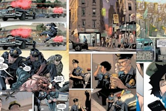 dessiner une bande dessinée personnalisée de haute qualité franco belgian comic