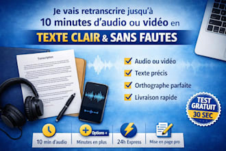 retranscrire votre audio ou vidéo en texte clair et sans fautes