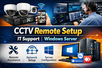 configure the cctv system remotely