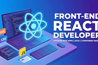 develop a high performance frontend web application in react