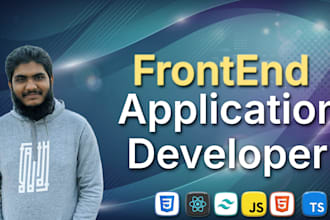 develop a high performance frontend web application in react