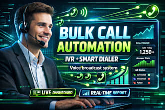 setup voice broadcast IVR custom panel for call center