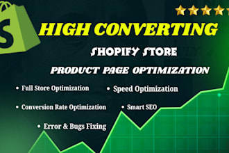 do shopify store speed and page optimization with effective shopify landing page
