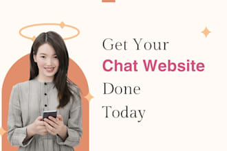 make chat website, group chat website with chatbots