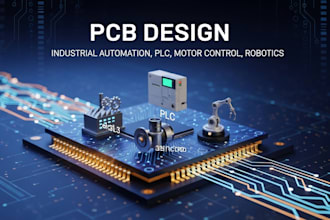do pcb design for industrial automation, plc systems, motor control and robotics