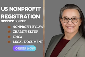 write nonprofit bylaws, board policies and legal documents for 501c3 compliance