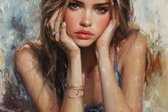 renaissance art oil painting portrait
