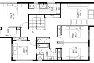 draw architecture, house plan, floor plan and construction drawing