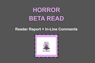 beta read and critique your horror manuscript