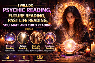 do psychic reading, future reading, past life reading soulmate and child reading
