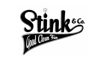 design stink cosmetics spa wordmak logo