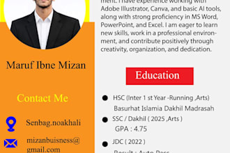 design professional CV resume , logo,flyer for your business