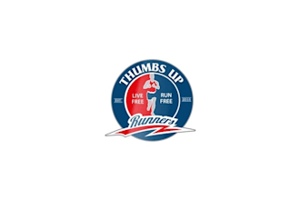 design classic perfect logo for thumbs up runners image