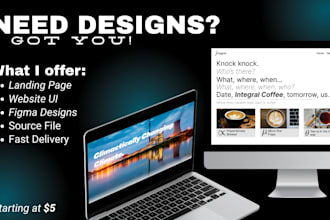 design a modern website for you