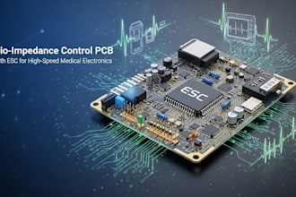 design bio impedance control pcb with esc for high speed medical electronics