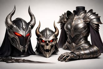 3d print and paint cosplay, cosplay creation, 3d mask, 3d helmet, cosplay mask