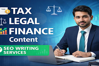 write SEO tax, legal, and finance content for your website