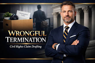 prepare a wrongful termination civil rights lawsuit claim