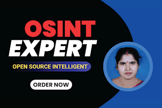 be your private osint investigator and background checker