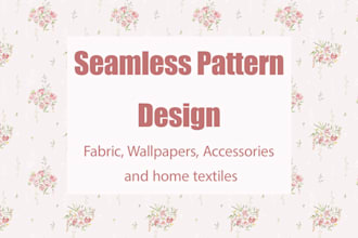 make seamless watercolor pattern design