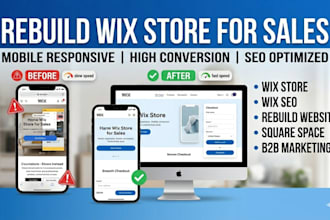 rebuild website desktop to mobile responsive fix wix seo design wix store