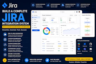 build a complete jira integration system with custom dashboards workflow