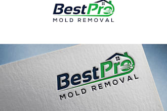 do clean, modern professional best pro mold removal logo design