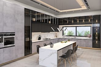 do interior design for kitchen and wardrobe