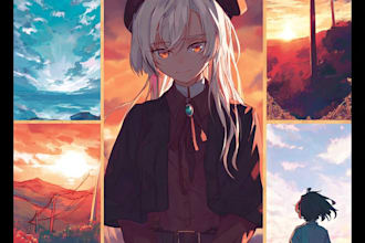 draw anime characters illustration