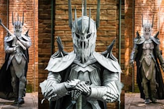 create custom anime cosplay creation 3d wearable dark knight fantasy anime armor