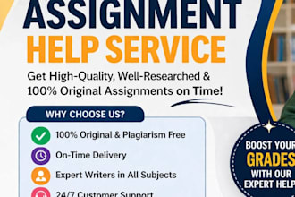 write assignments, articles, and blog posts professionally