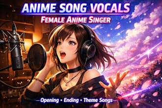 record female anime vocals for opening, ending and theme songs