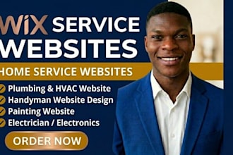 design wix electrician handyman electronics plumbing painting solar hvac website