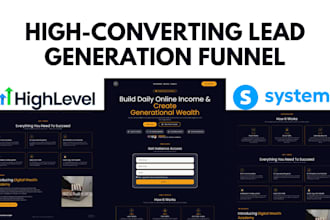 create a high converting lead generation funnel that brings you qualified leads