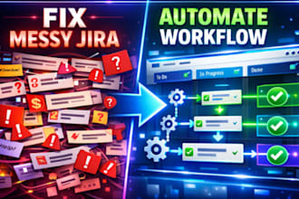 transform messy jira system into an automate and optimized workflow for business