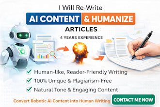 rewrite ai content and humanize articles into natural engaging text