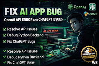 fix ai app bug debug python backend openai API error chatgpt troubleshooting