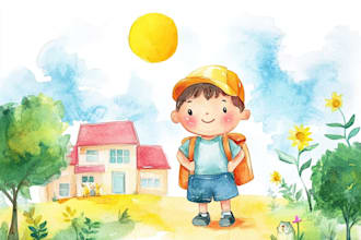 children story book illustration children story children